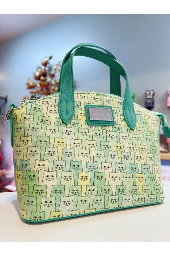 Happy Cat Green Handbag
