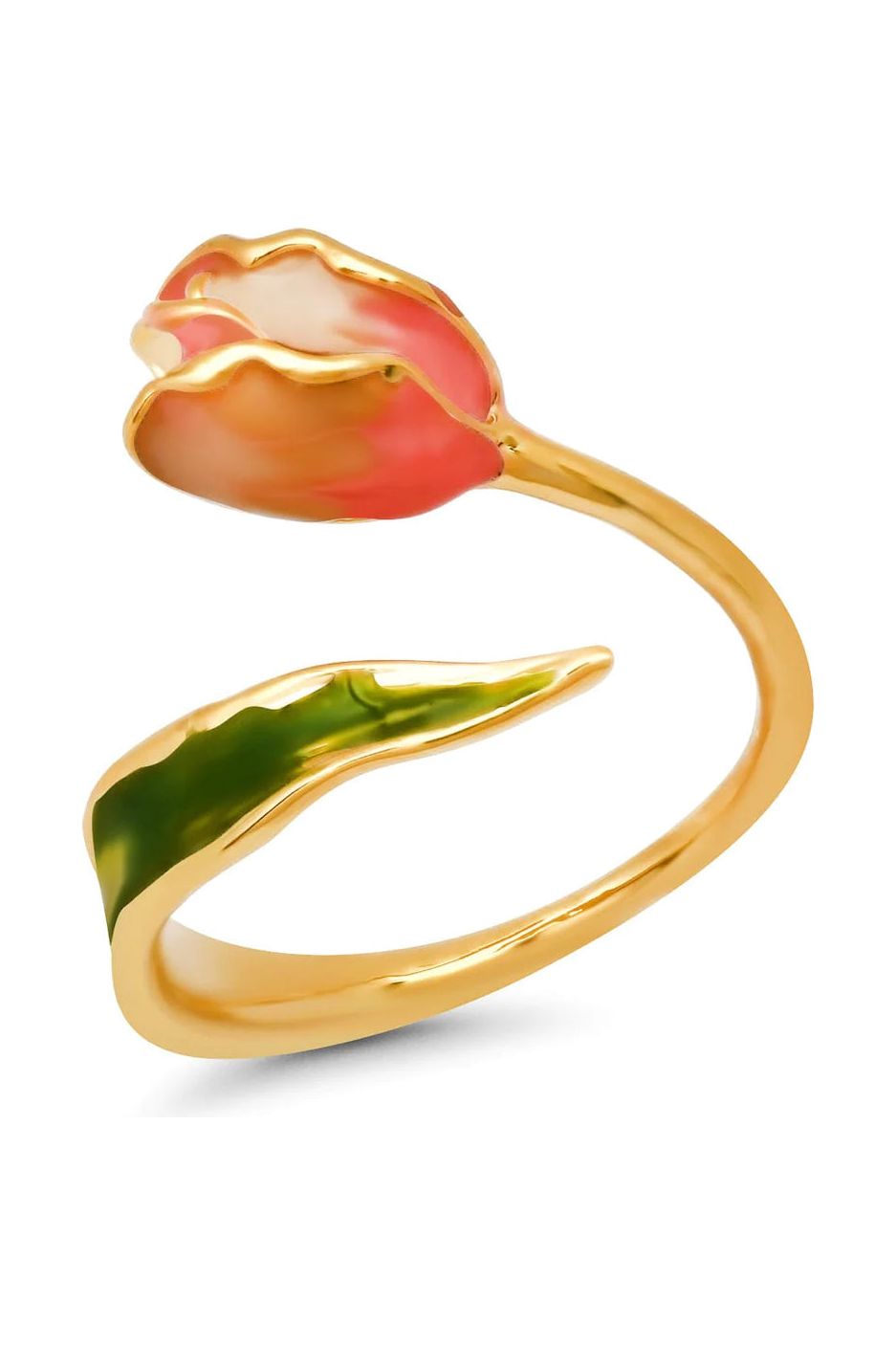 Tulip Open Ring
