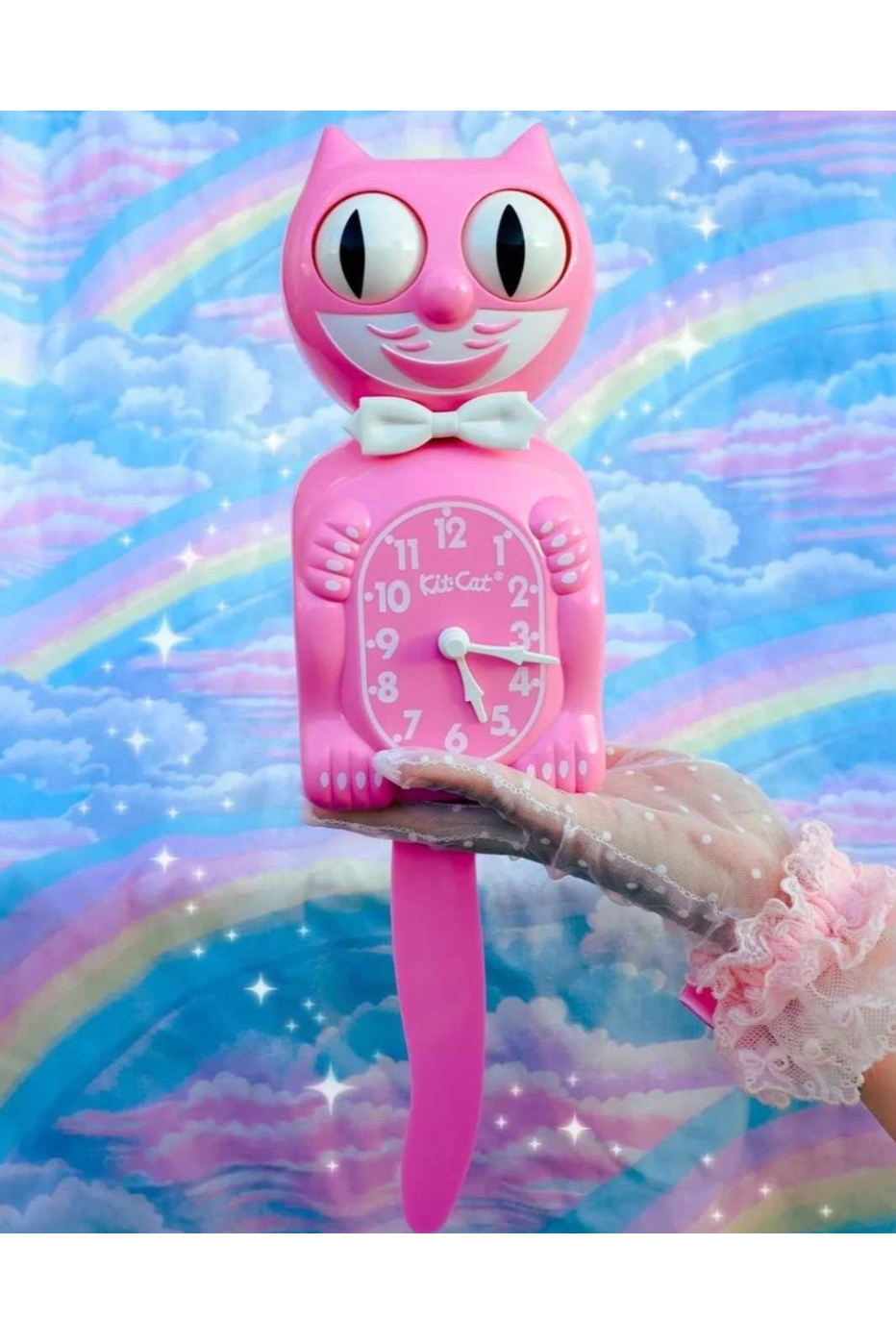 Limited Edition Pink Satin Kit Cat Clock – Audrey k boutique