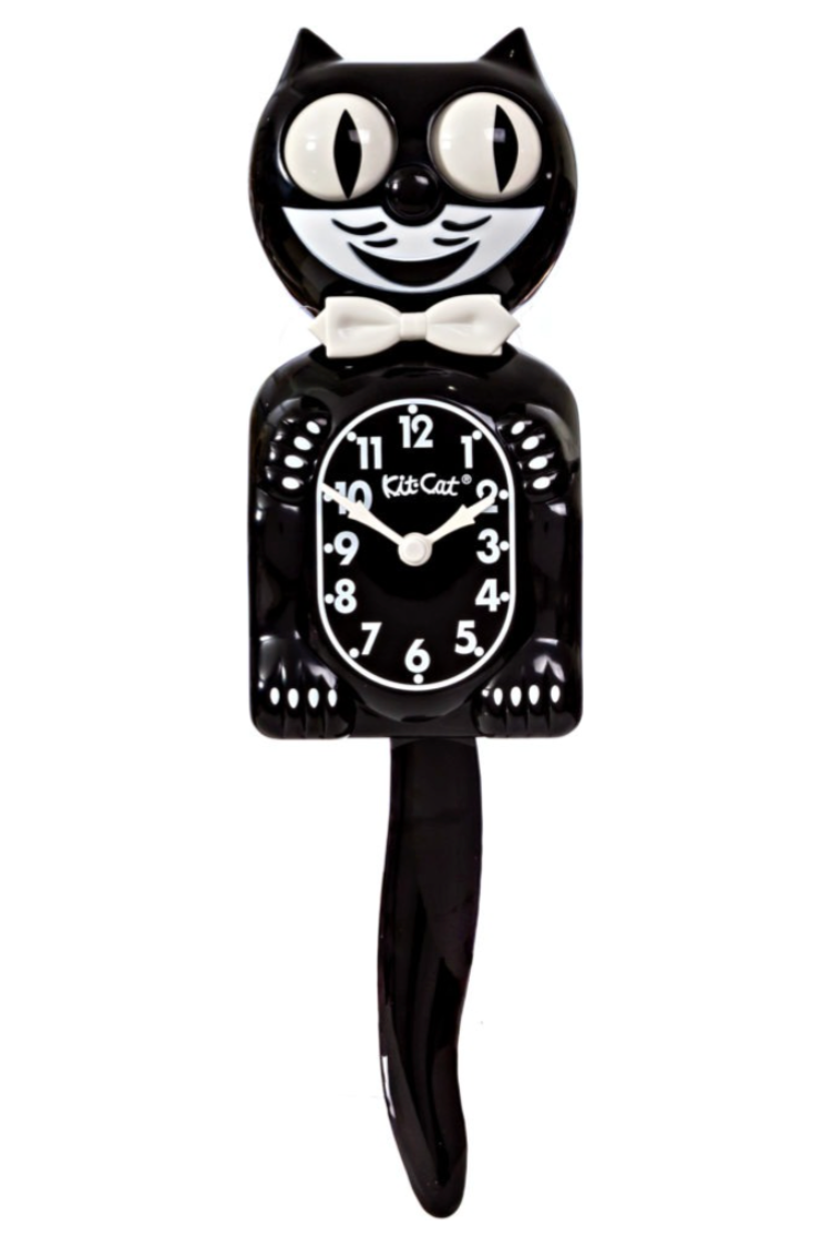 Black Authentic Kit Cat Clock (Felix)