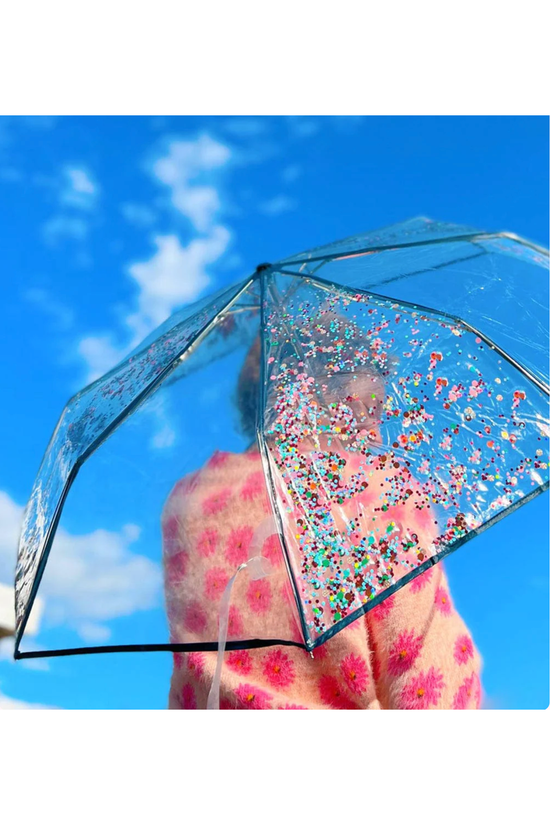 Confetti Clear Umbrella