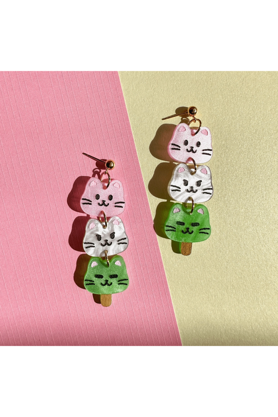 Dango Cat Handmade Earrings