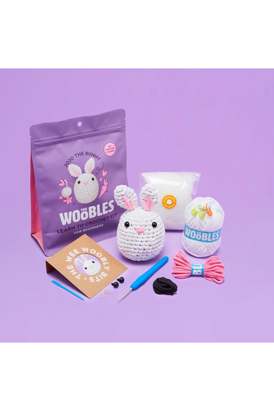 Jojo the Bunny Beginner Woobles Crochet Kit