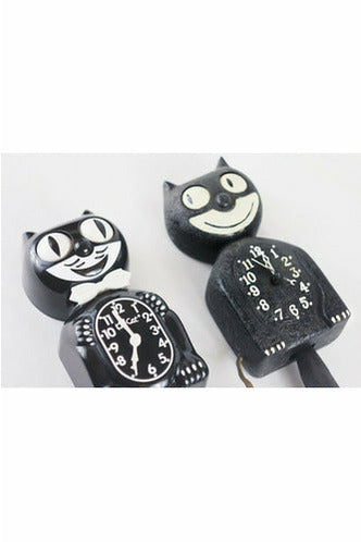 Black Authentic Kit Cat Clock (Felix)
