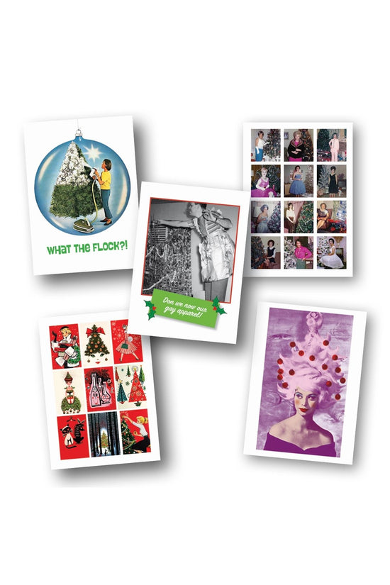 Vintage Holiday Humor Greeting Cards Box Set of 10