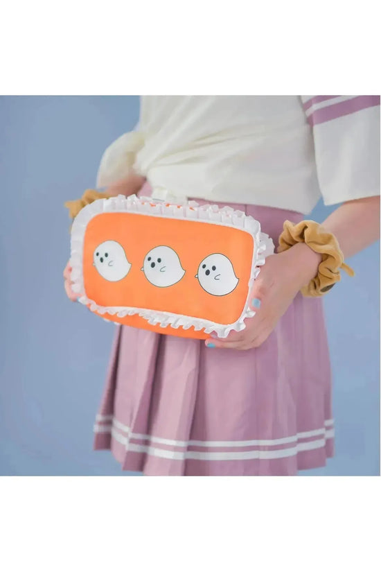 Boo! Ghost Ruffle Clutch Pouch