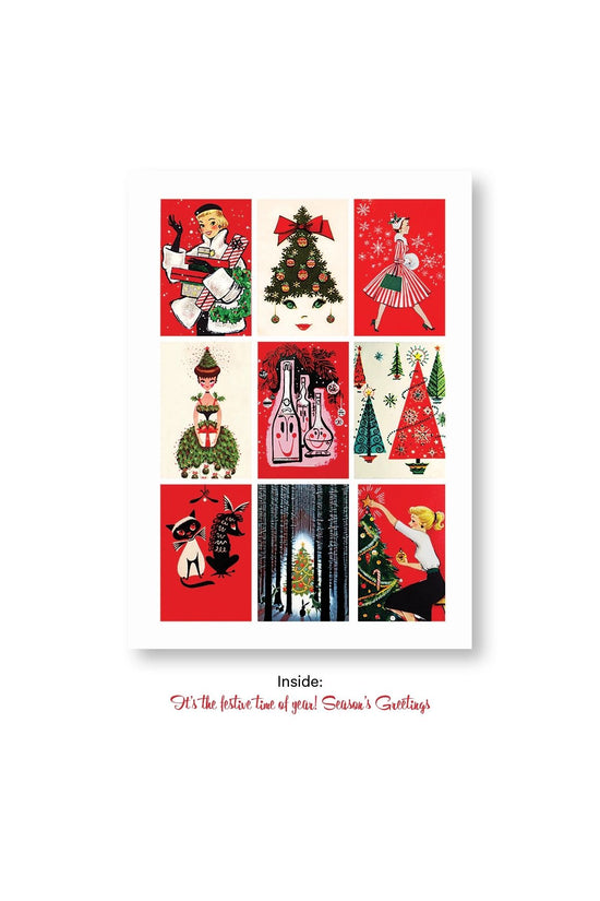 Vintage Holiday Humor Greeting Cards Box Set of 10