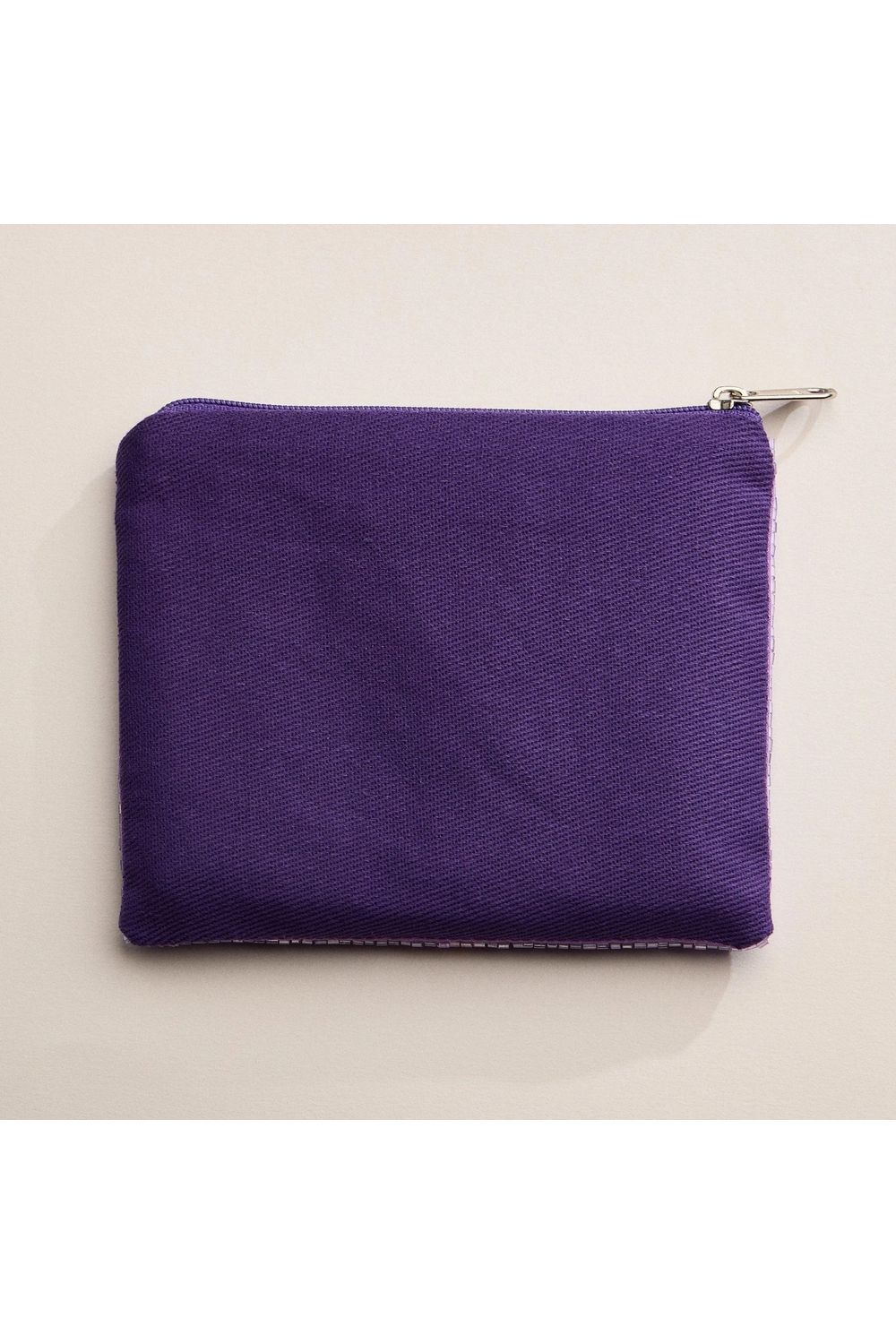 Boo! Spider Purple Beaded Coin Purse