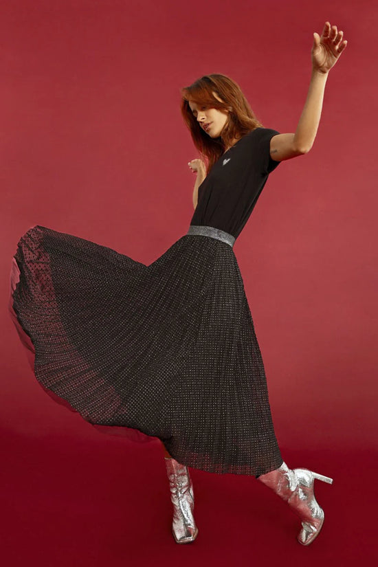 Holiday Dreams Do Come True Pleated Skirt