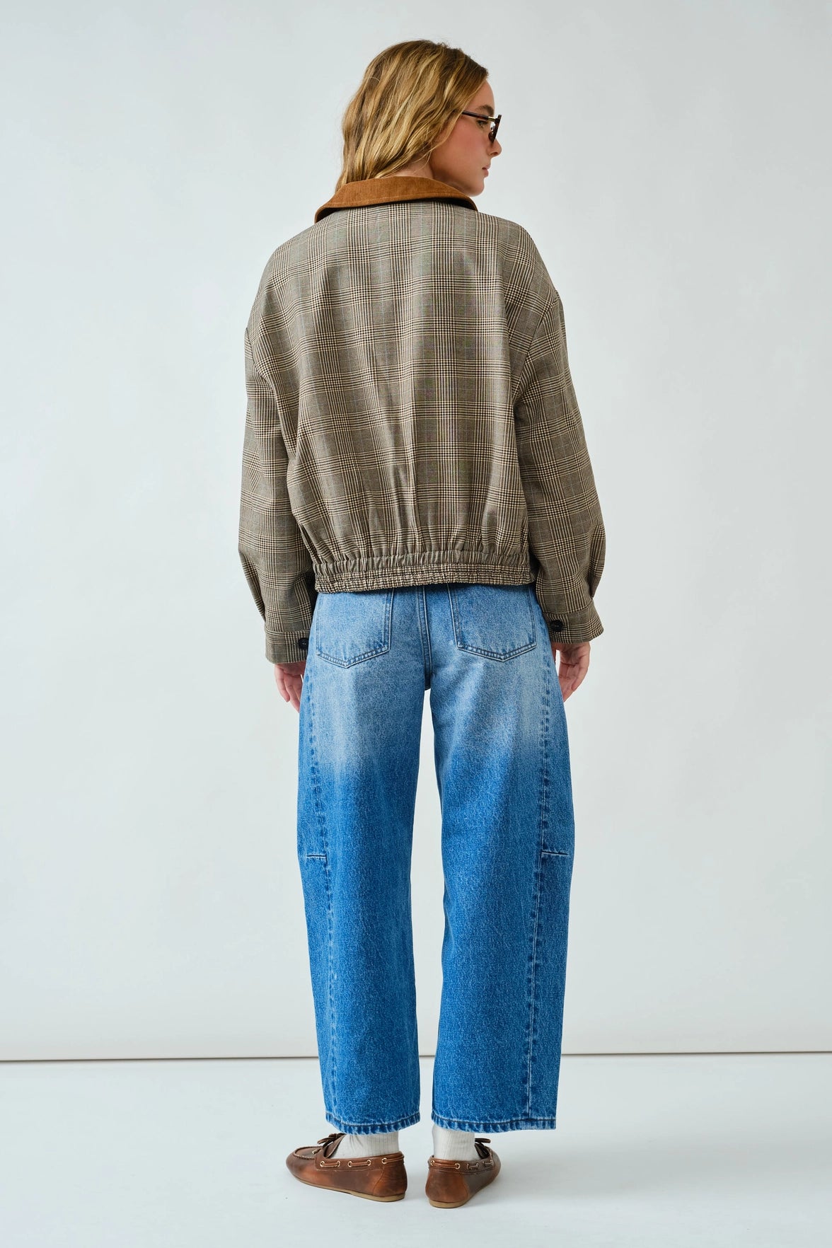 Plaid Bomber Fall Winter Jacket
