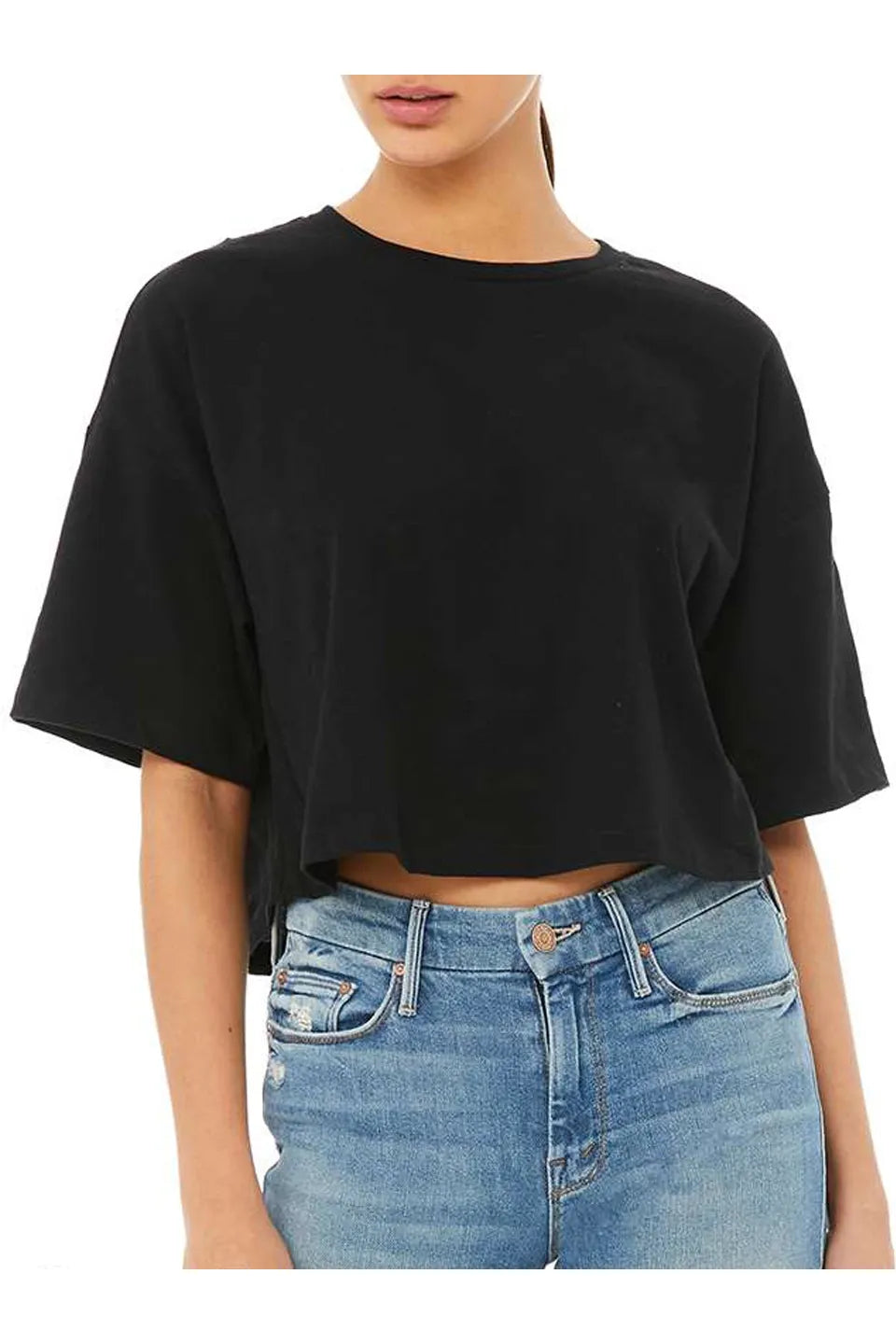 Night Flight Clover Crop Tee T-Shrit