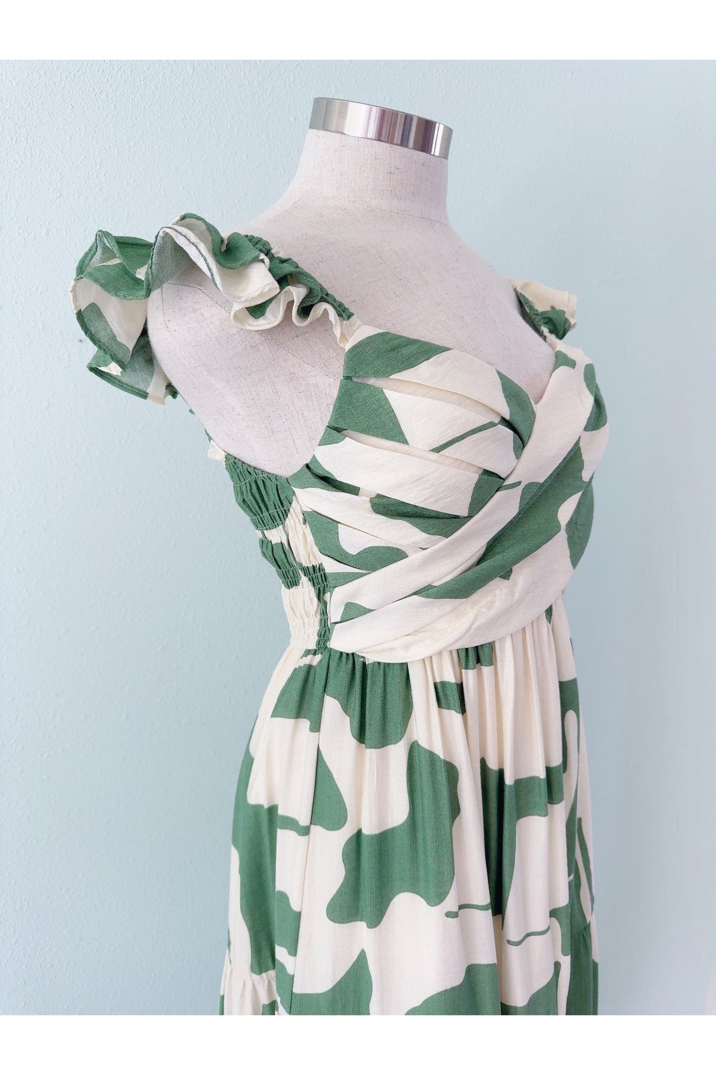 Wine Country Olive Green Maxi Dress