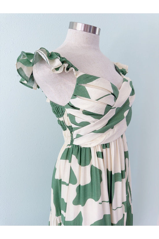 Wine Country Olive Green Maxi Dress