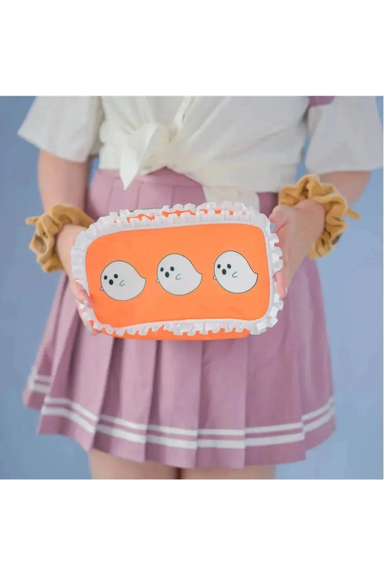 Boo! Ghost Ruffle Clutch Pouch
