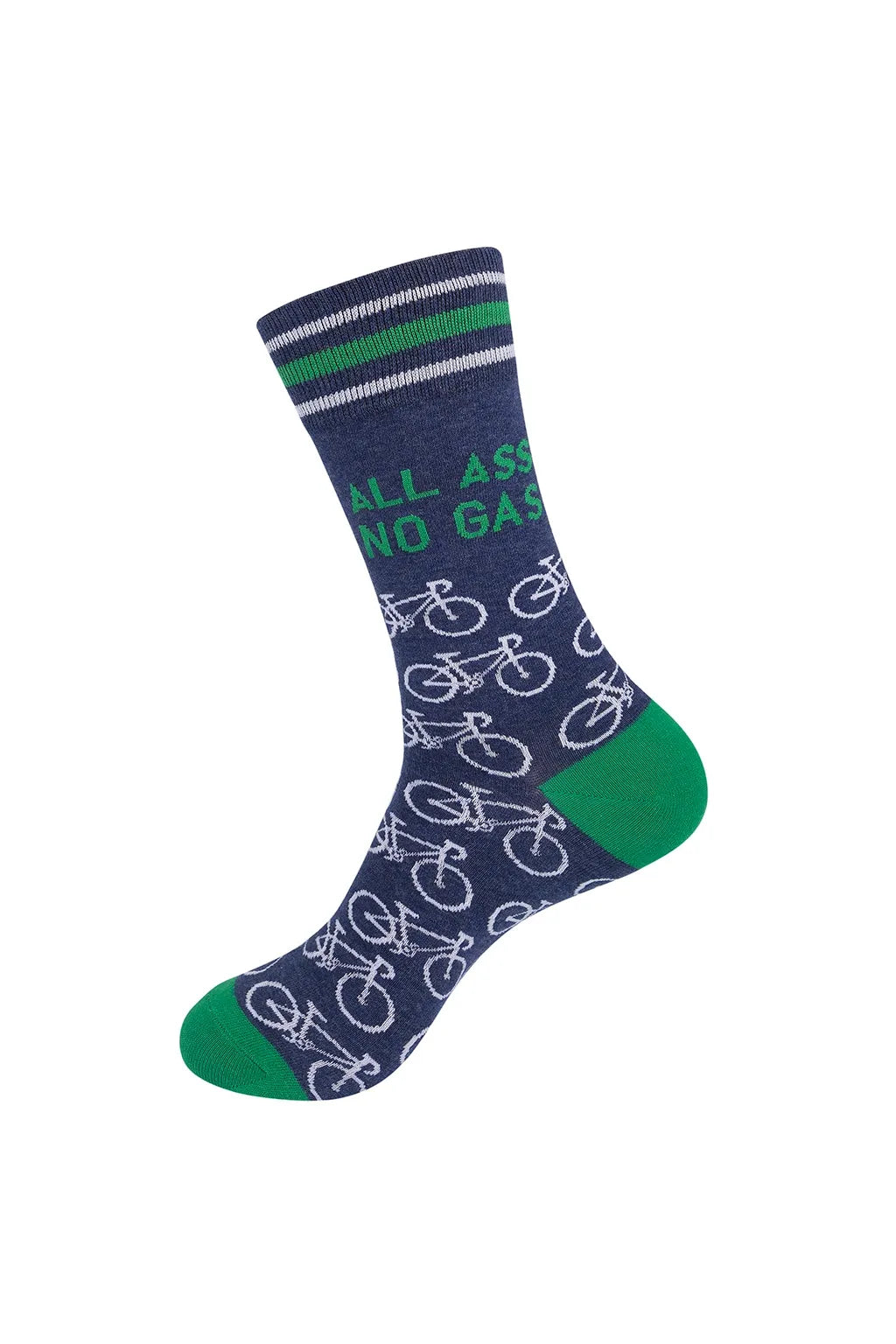All Ass. No Gas. Biking Unisex Cotton Socks