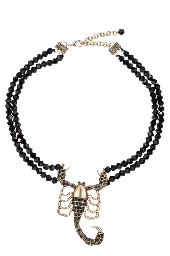 Scorpio Statement Beaded Collar Necklace
