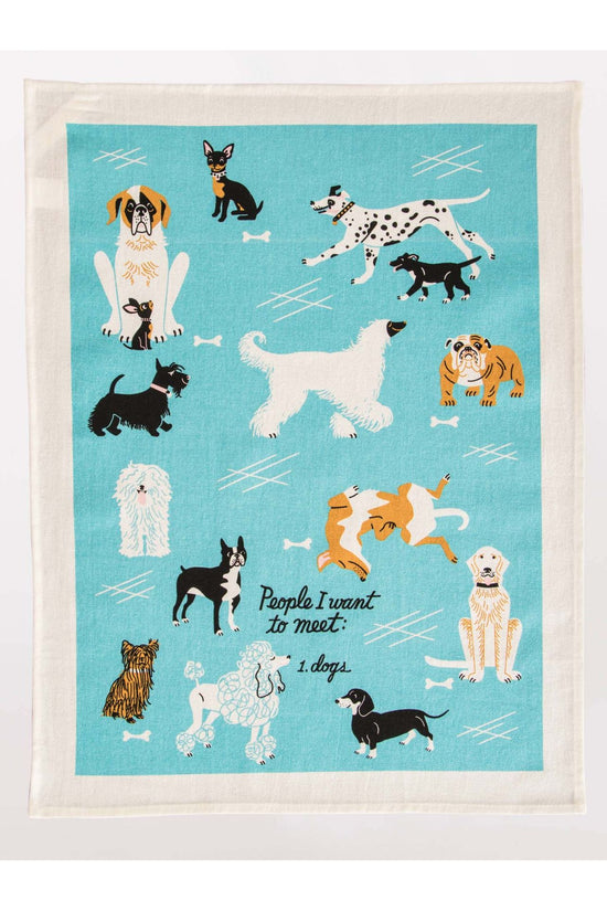 People To Meet: Dogs Dish Towel