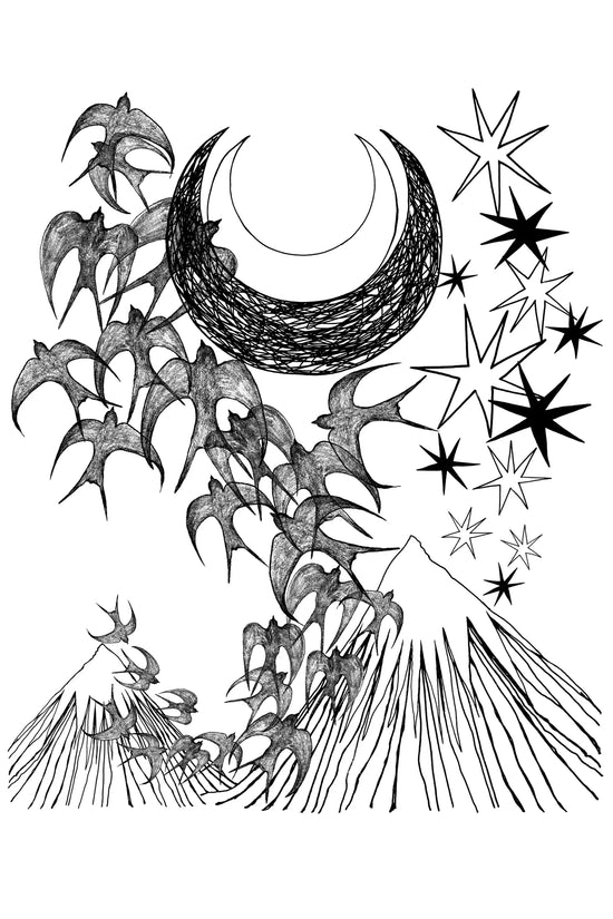 Night Flight Clover Crop Tee T-Shrit