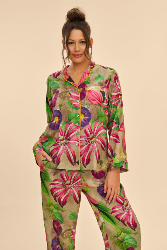 Super Soft Green Botanicals Pyjamas Set