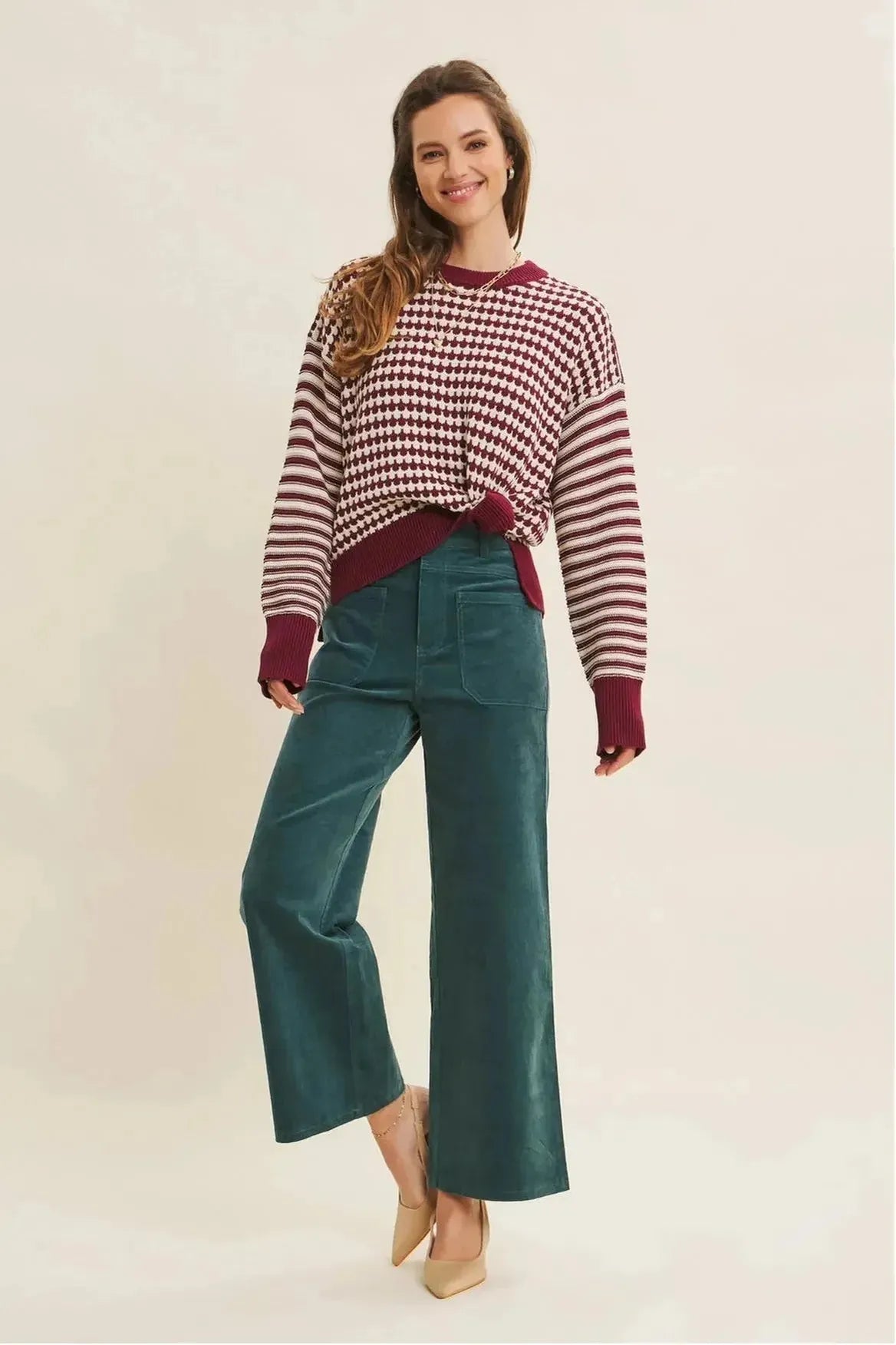 Corduroy Wide Leg Pants