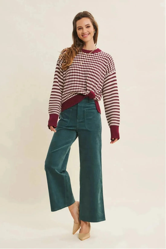 Corduroy Wide Leg Pants