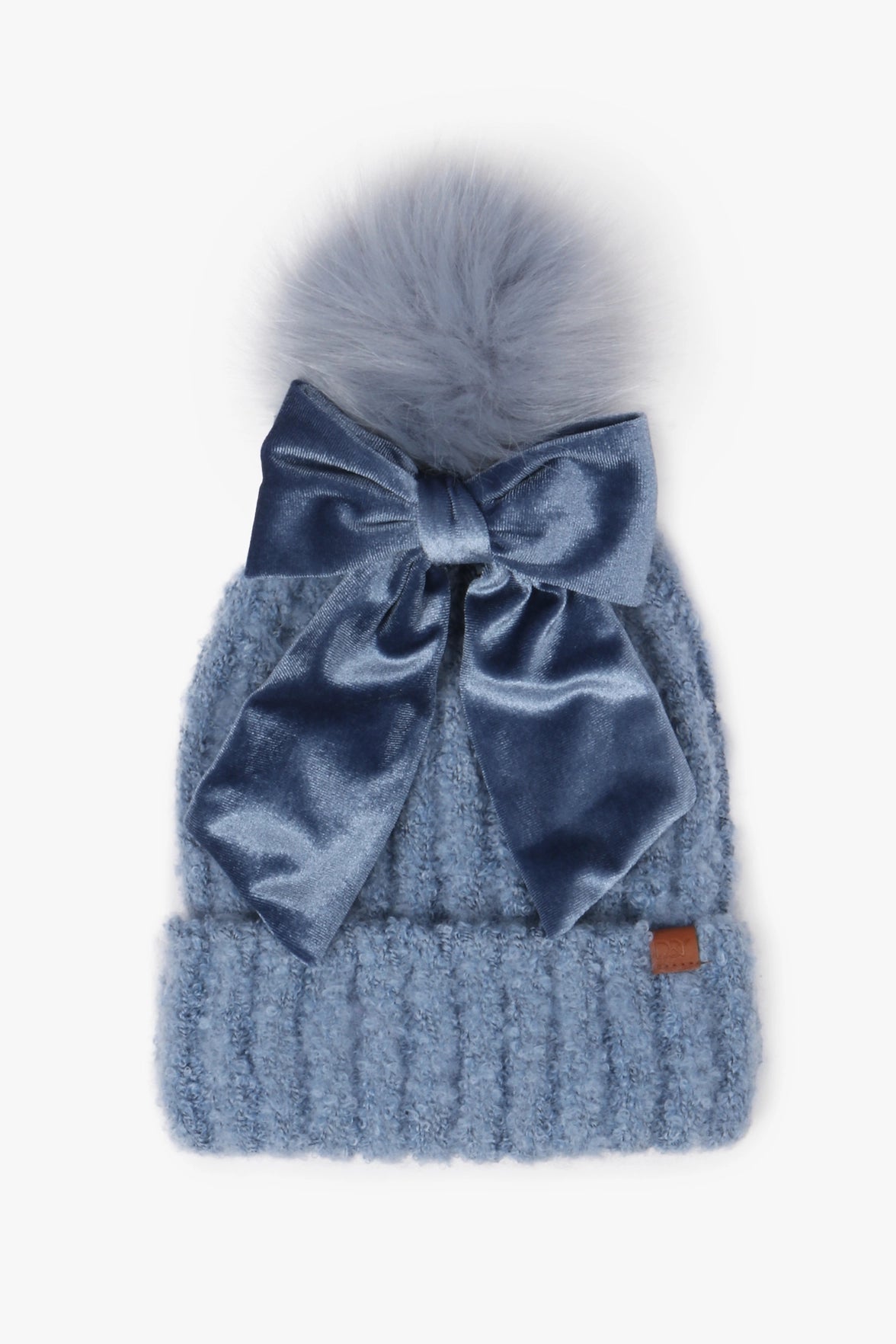 3 Ways To Wear Bow Beanie Faux Fur Pom