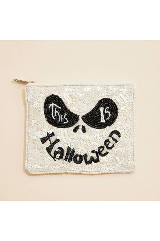 Halloween Seed Beaded Coin Purse