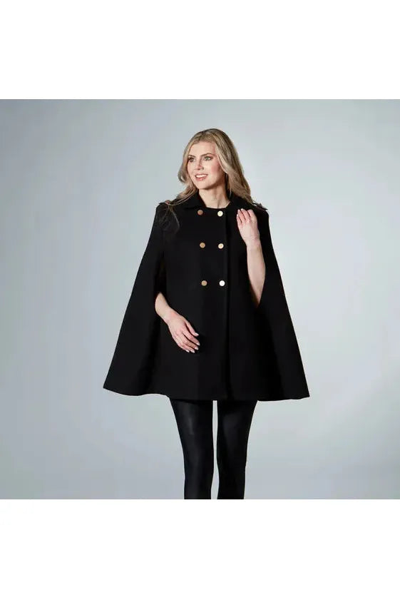 Eloise 2.0 Black Fall Winter Cape