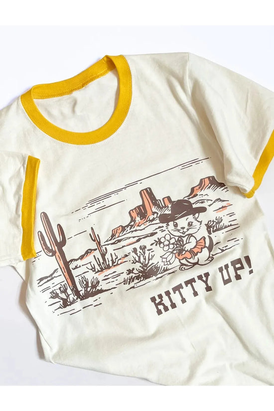 Kitty Up Ringer Tee Unisex Shirt