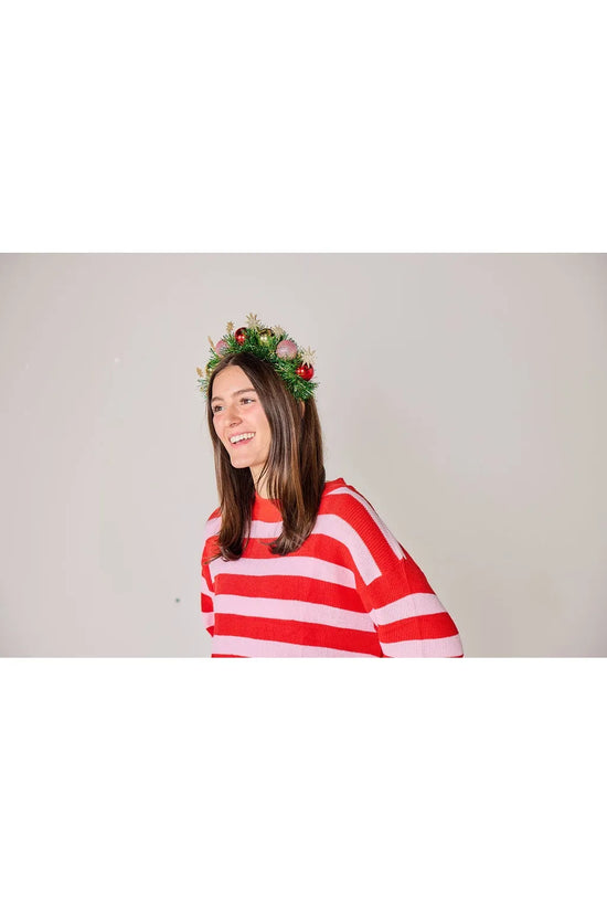 Deck the Halls Wreath Novelty Headband