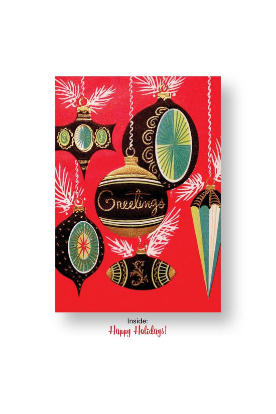 Vintage Ornaments Greeting Cards Box Set of 10
