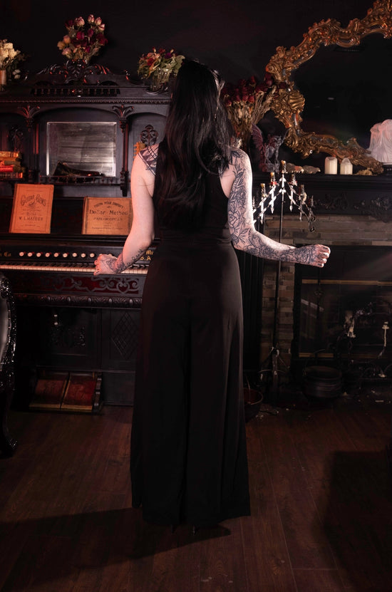 Spellbound Keyhole Black Jumpsuit