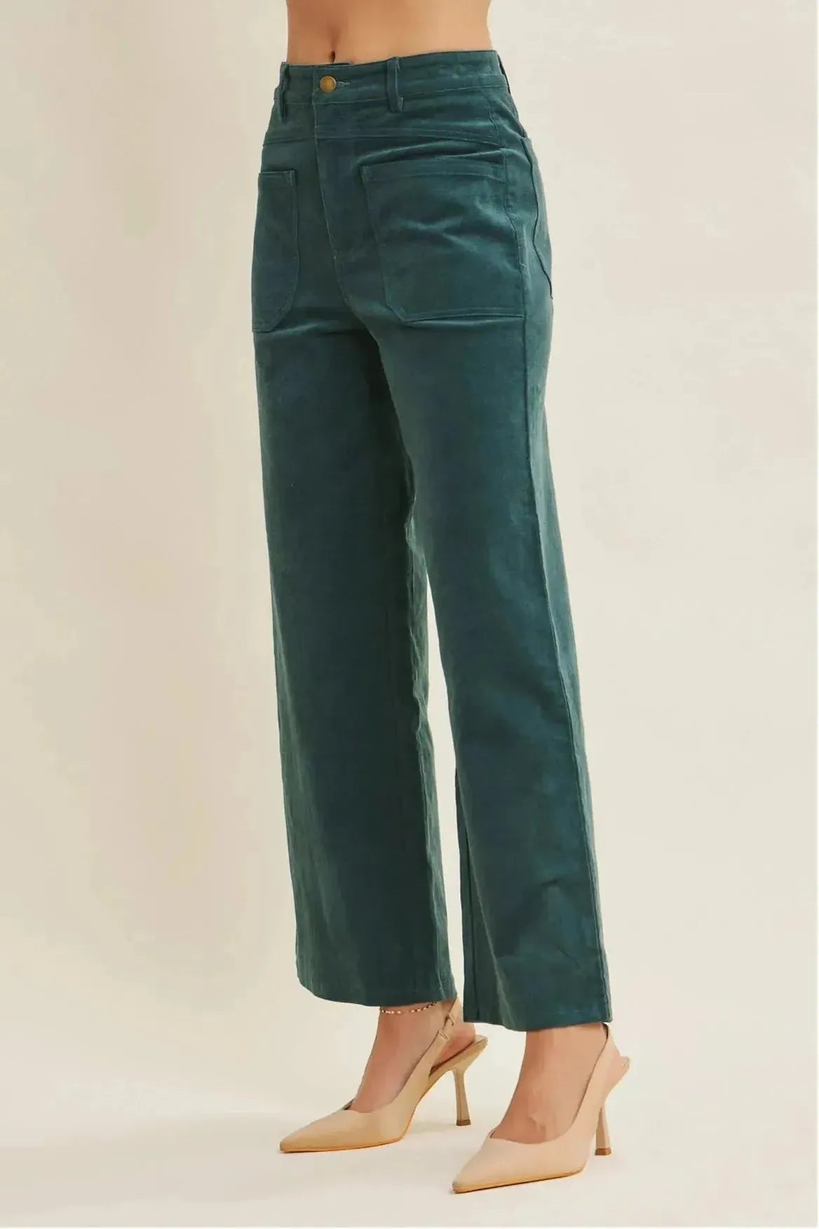 Corduroy Wide Leg Pants