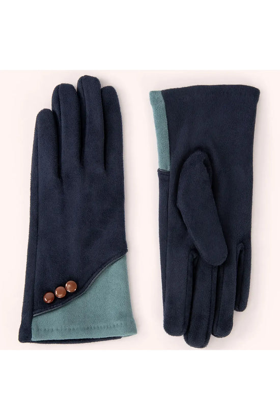 Navy & Ice Fall Winter Fashion Gloves