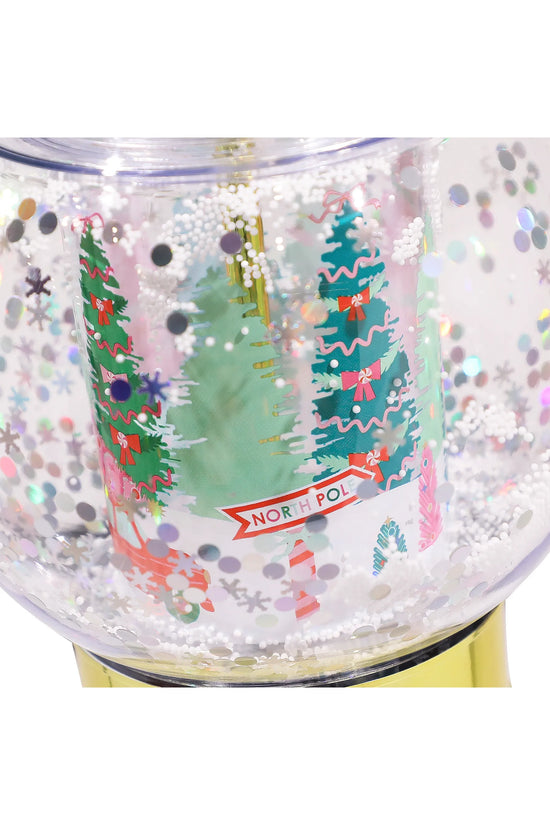 Let It Snow Globe Sipper Novelty Cup