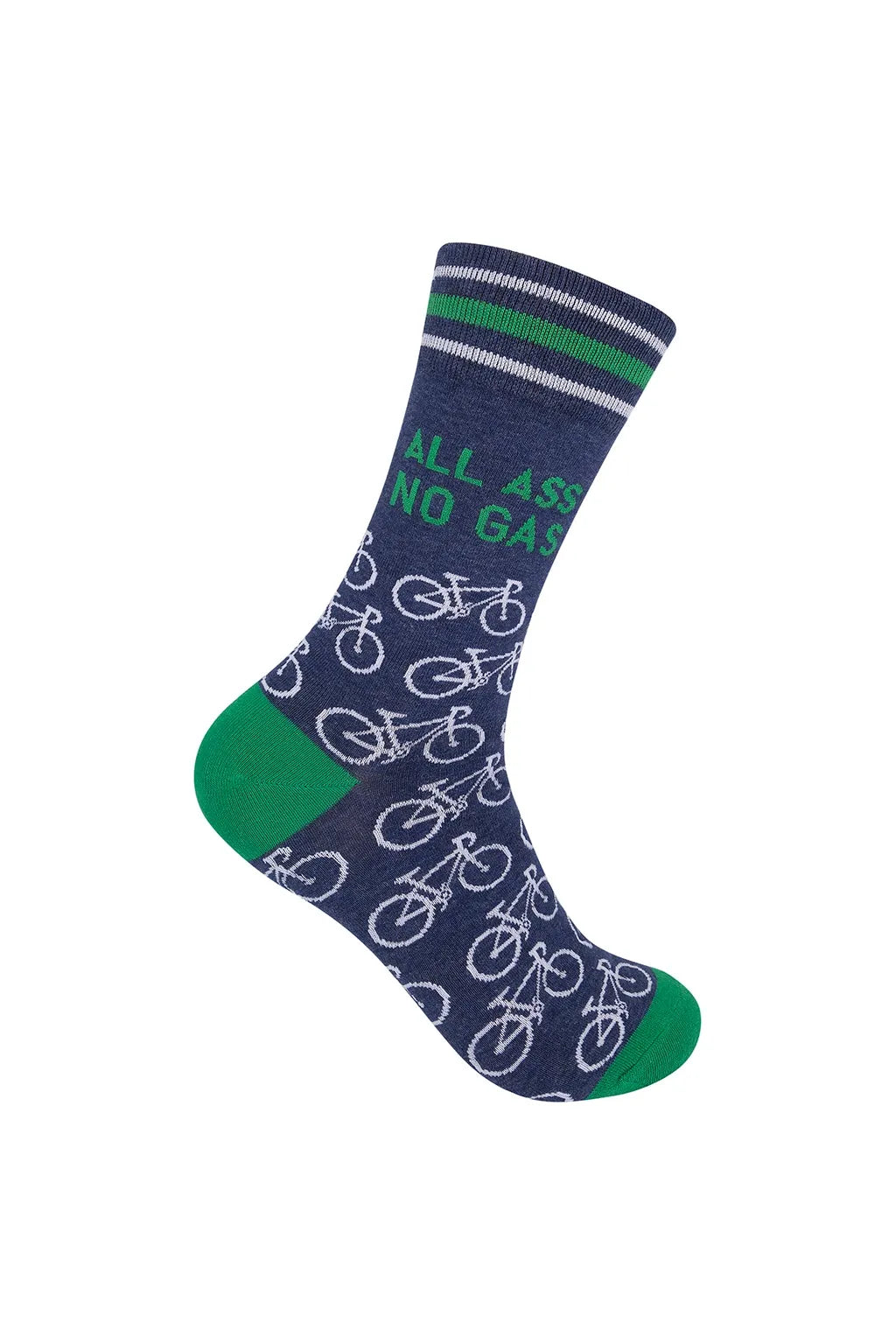 All Ass. No Gas. Biking Unisex Cotton Socks