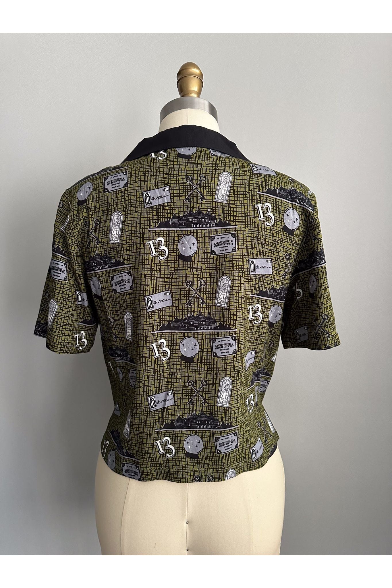 Winchester Mystery House® All Over Print Cropped Camp Shirt