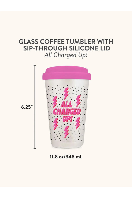 All Charged Up Glass Drink Tumbler