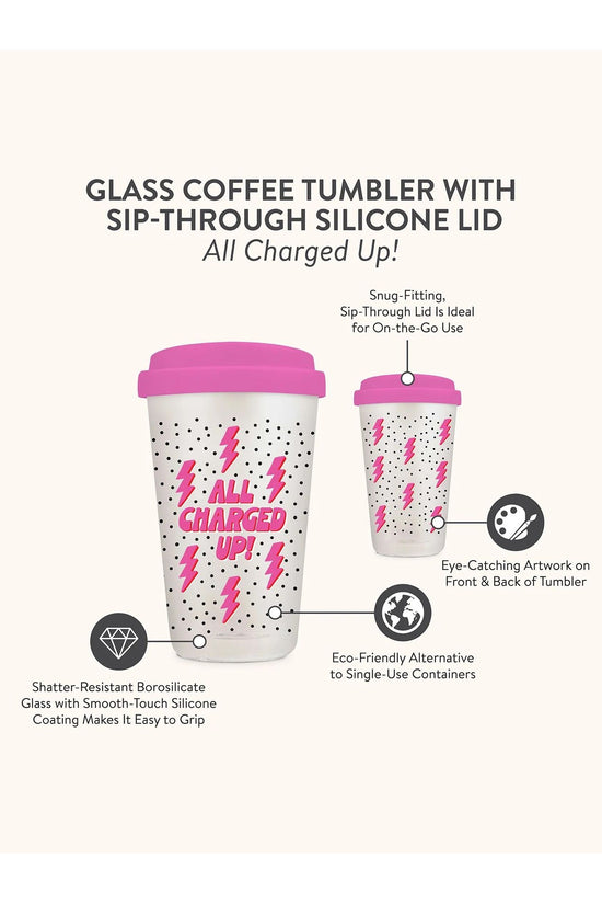 All Charged Up Glass Drink Tumbler