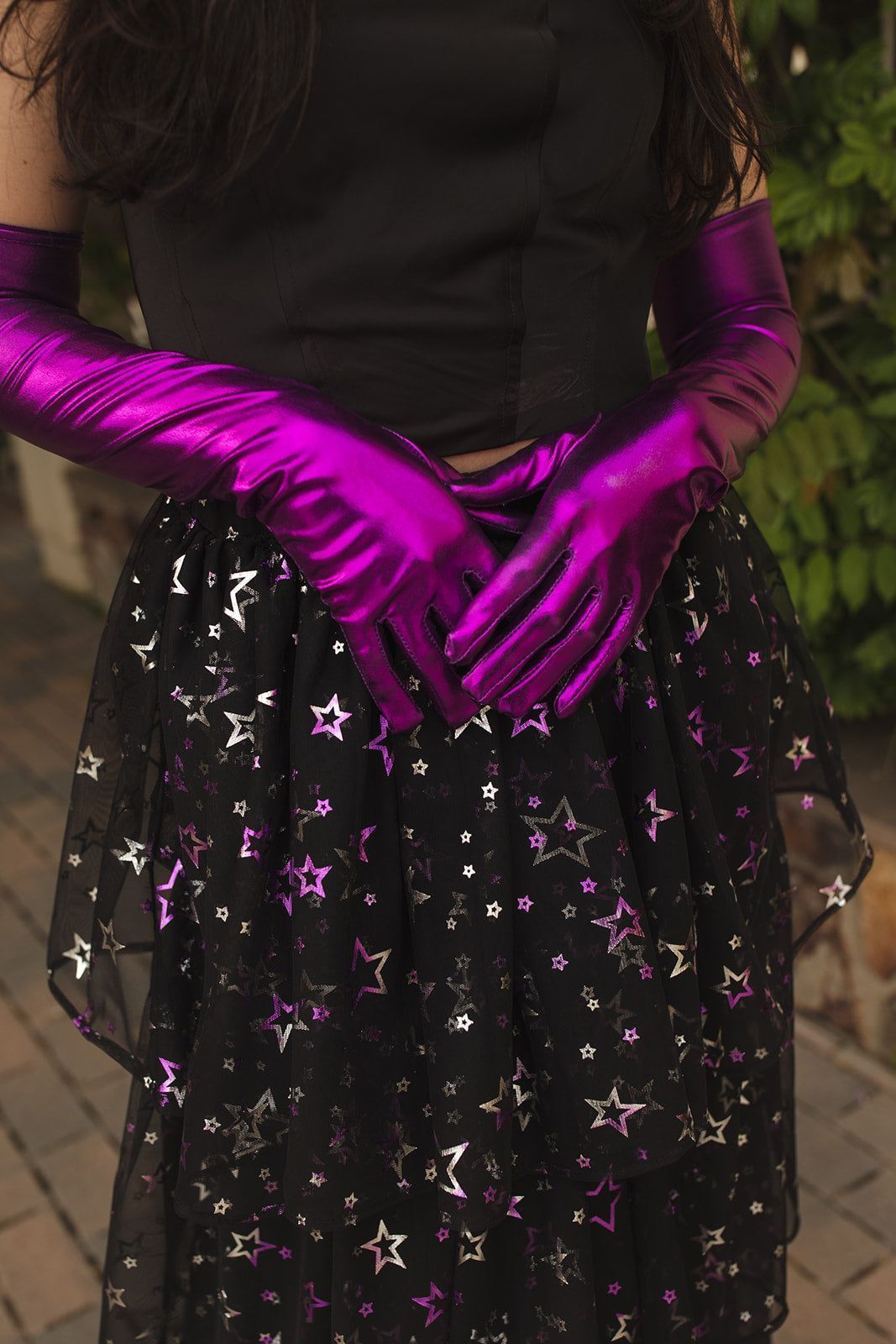 Amethyst Stars Tiered Maxi Skirt