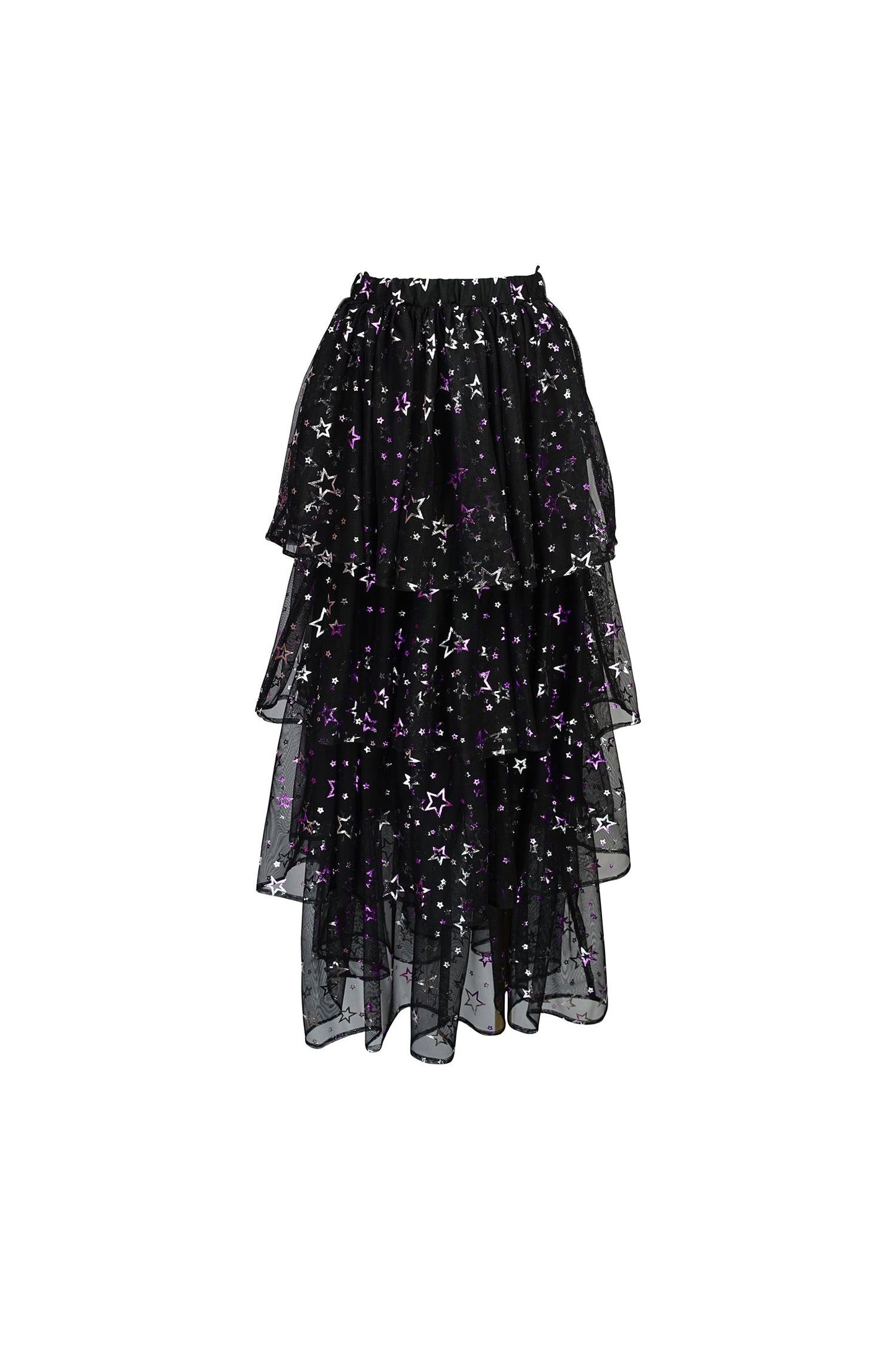 Amethyst Stars Tiered Maxi Skirt