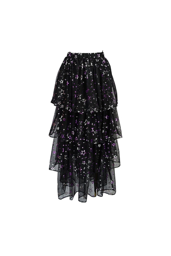 Amethyst Stars Tiered Maxi Skirt
