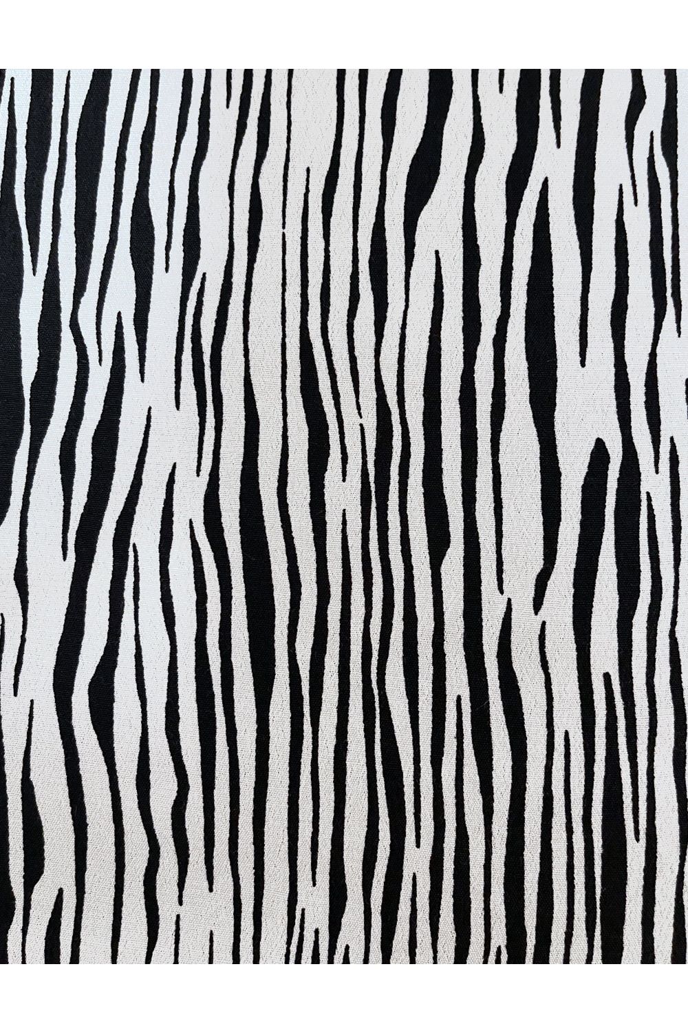 White Tiger Stripe Mandarin Collar Tea Timer Top