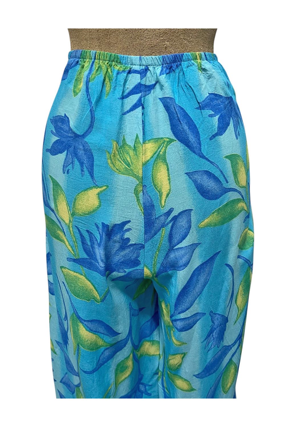 Blue Lagoon High Waist Palazzo Pants