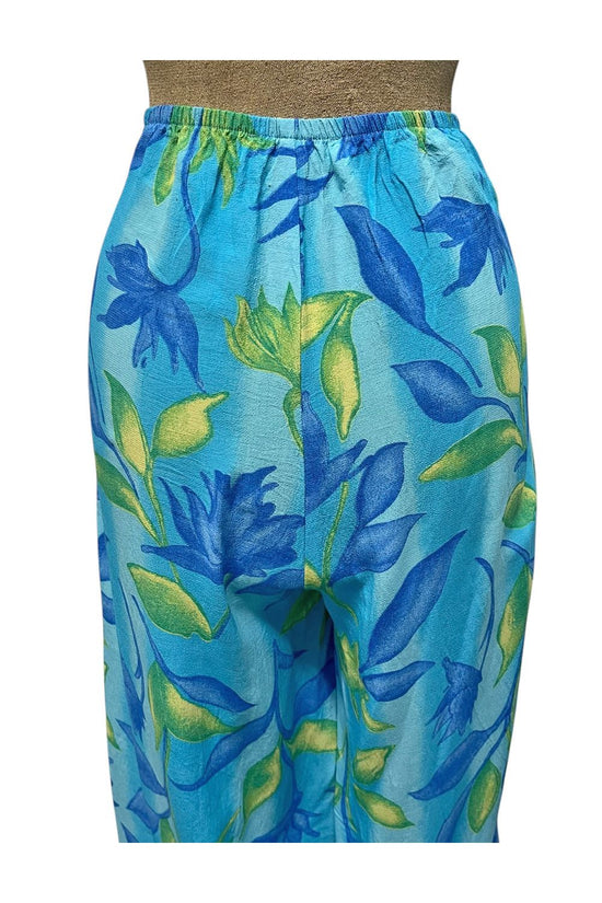 Blue Lagoon High Waist Palazzo Pants