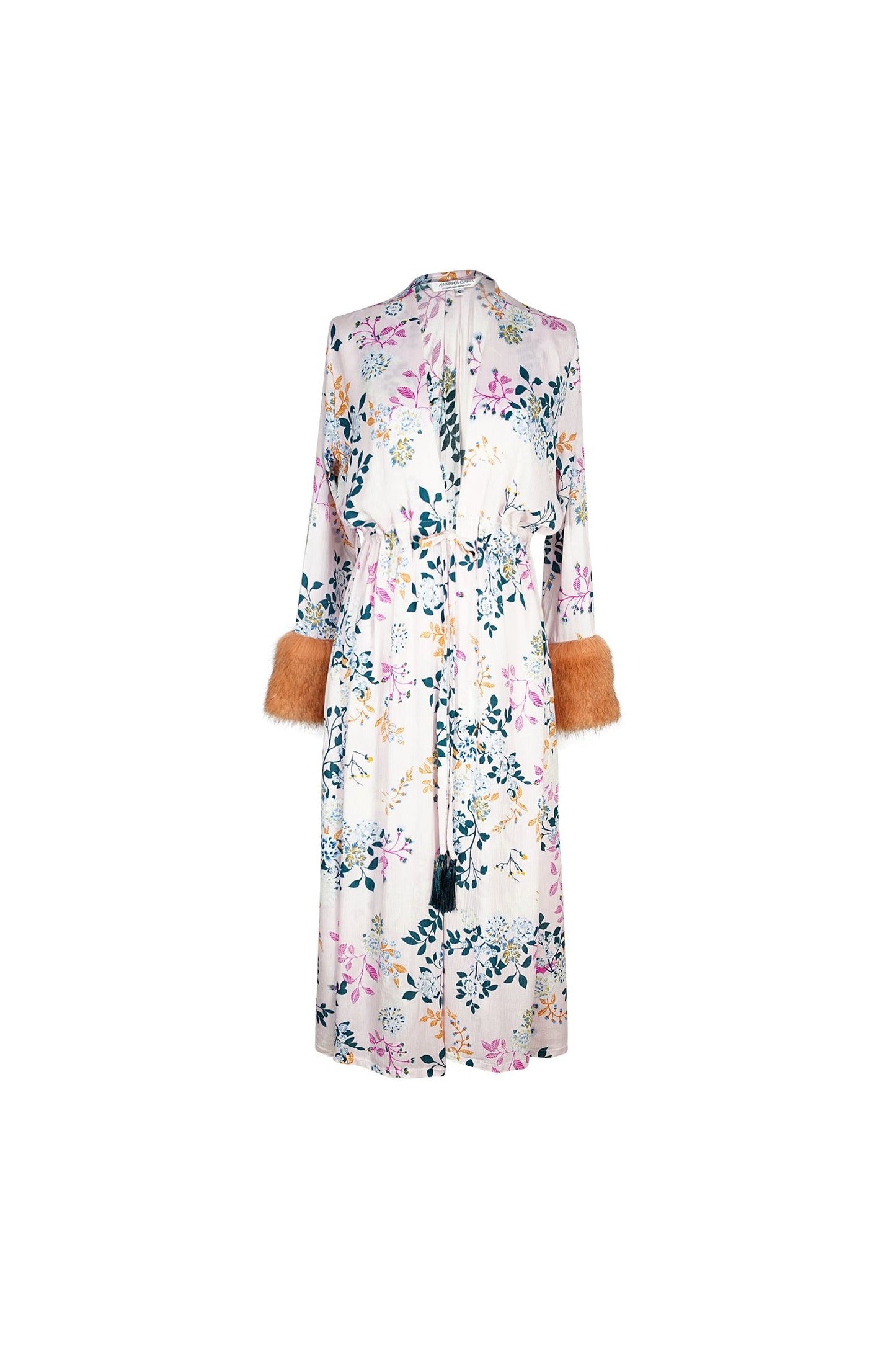 Blush Garden Faux Fur Duster