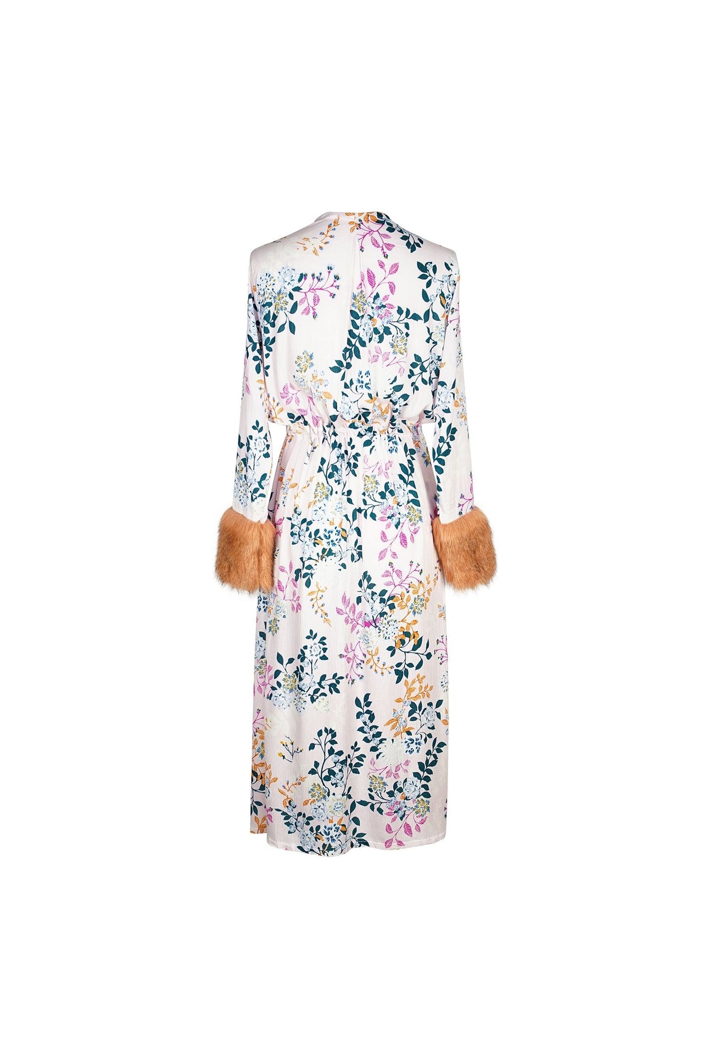 Blush Garden Faux Fur Duster