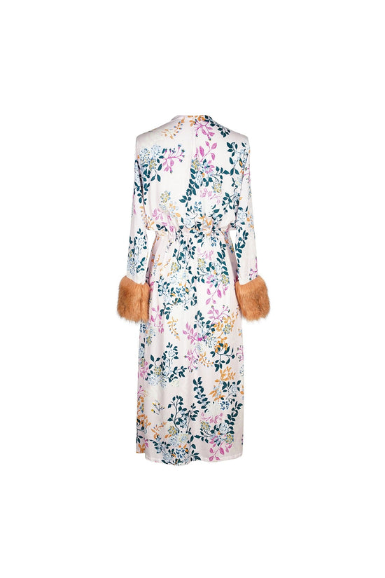 Blush Garden Faux Fur Duster