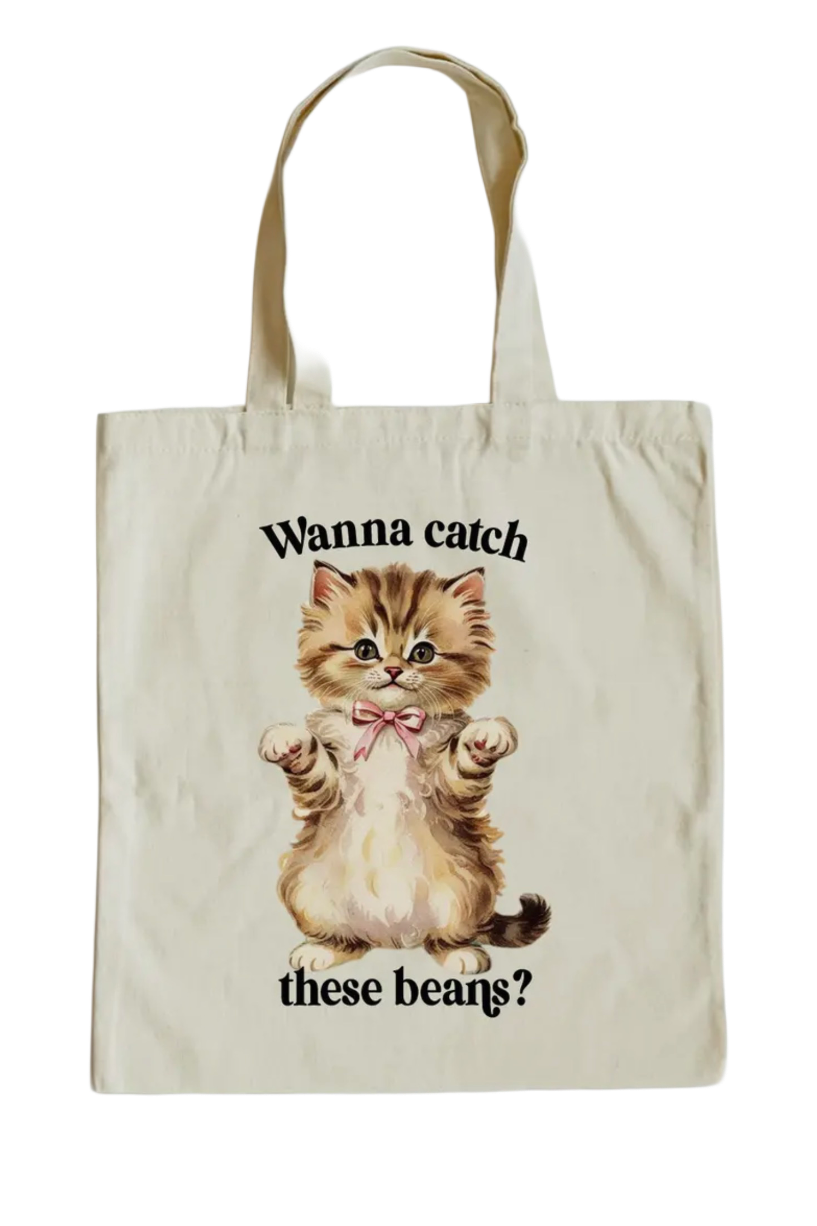 Wanna Catch These Beans Cat Tote Bag