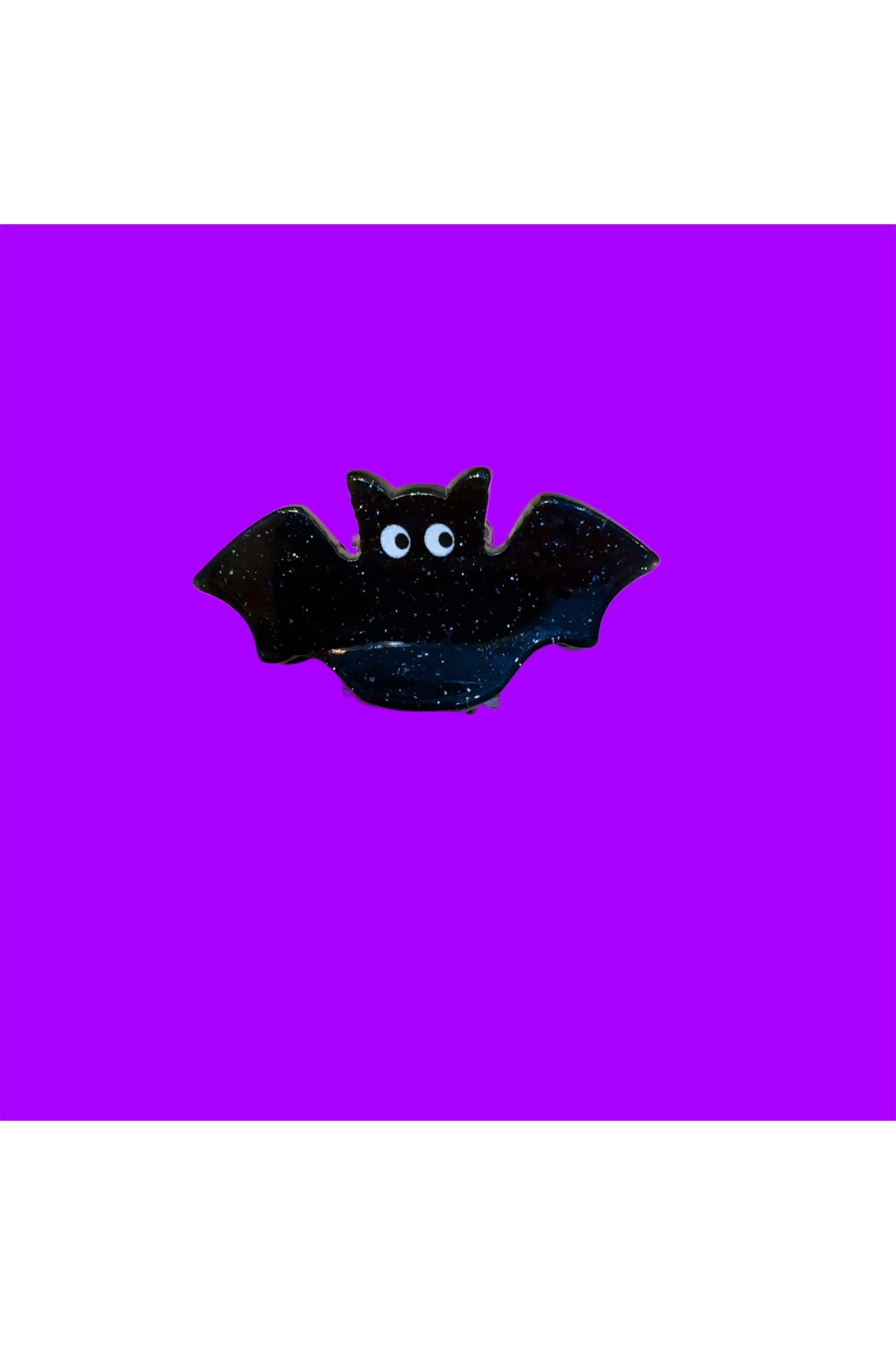 Let's Hang Bat Mini Halloween Hair Clip